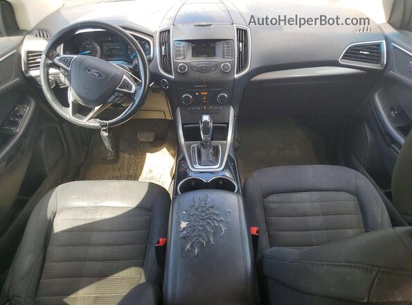 2FMPK3J91JBB74534 2018 FORD EDGE Blue Widok deski rozdzielczej