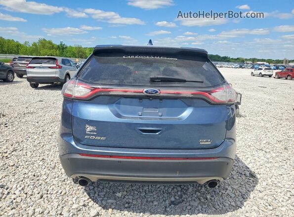 2FMPK3J91JBB74534 2018 FORD EDGE Blue Widok z tyłu