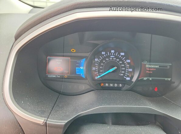 2FMPK3J91JBB79300 2018 FORD EDGE Gray Widok zestawu wskaźników