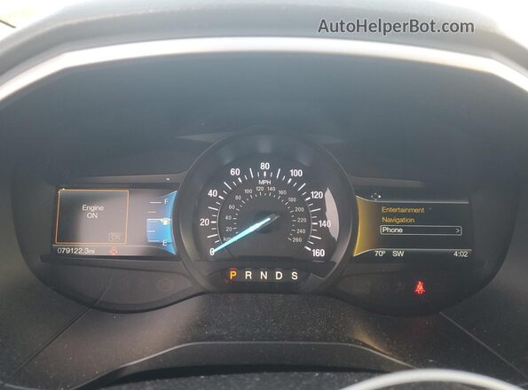 2FMPK3J91JBC58269 2018 FORD EDGE Синий Вид щитка приборов