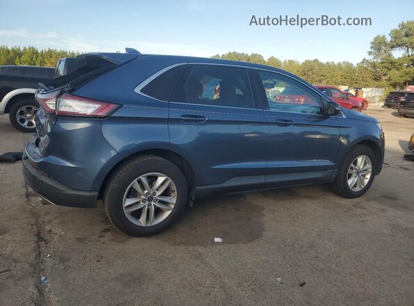 2FMPK3J91JBC58269 2018 FORD EDGE Синий Задняя правая четверть