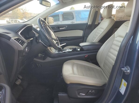 2FMPK3J91JBC58269 2018 FORD EDGE Синий Вид салона спереди