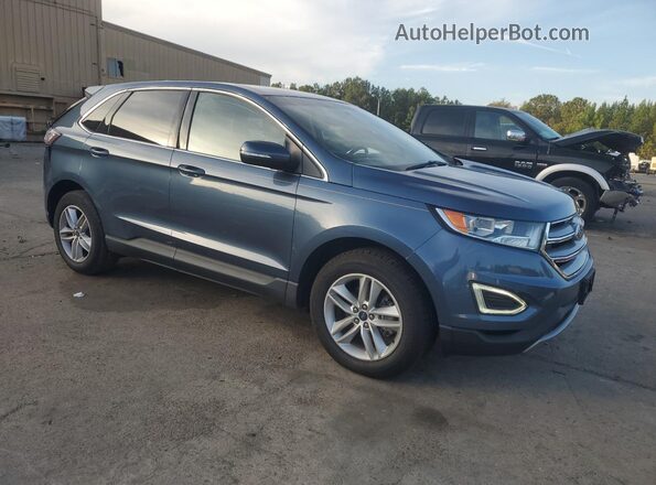 2FMPK3J91JBC58269 2018 FORD EDGE Синий Передняя правая четверть