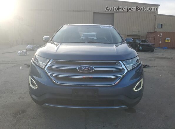 2FMPK3J91JBC58269 2018 FORD EDGE Синий Вид спереди