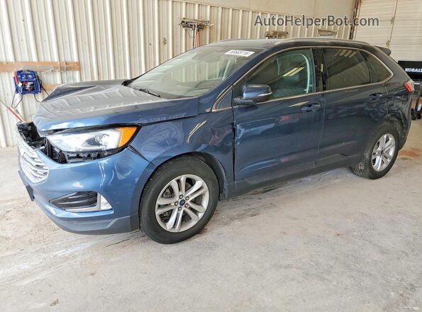 2FMPK3J91KBB57086 2019 FORD EDGE Blue Przód lewy