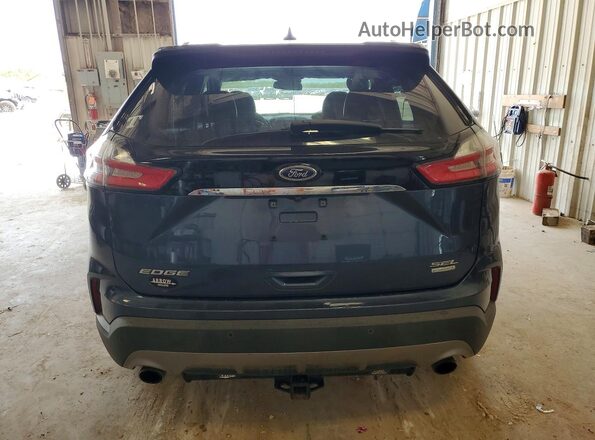 2FMPK3J91KBB57086 2019 FORD EDGE Blue Widok z tyłu