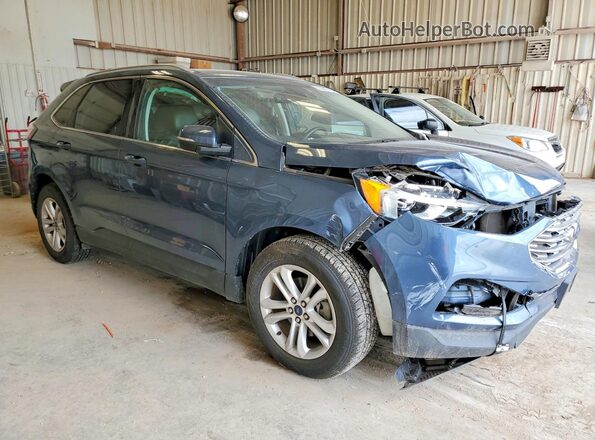 2FMPK3J91KBB57086 2019 FORD EDGE Blue Przód prawy