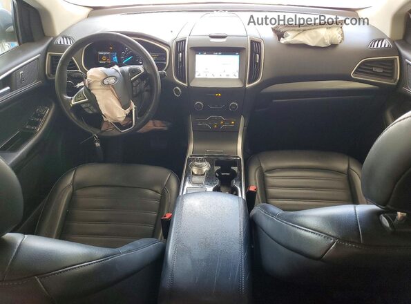 2FMPK3J91KBB57086 2019 FORD EDGE Blue Widok deski rozdzielczej