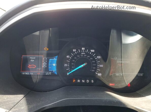 2FMPK3J91KBB88533 2019 FORD EDGE Silver Vista del cuadro de instrumentos