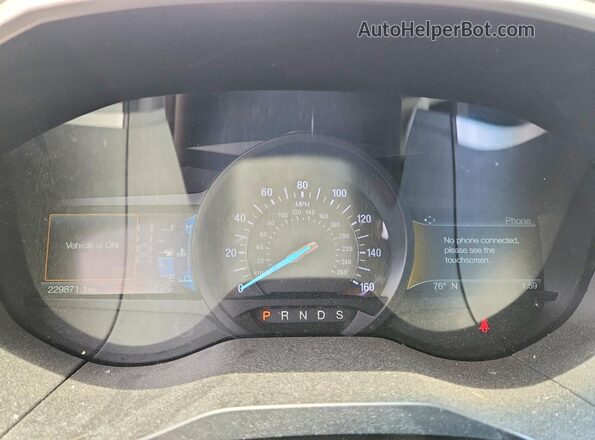 2FMPK3J91KBC19652 2019 FORD EDGE Красный Вид щитка приборов