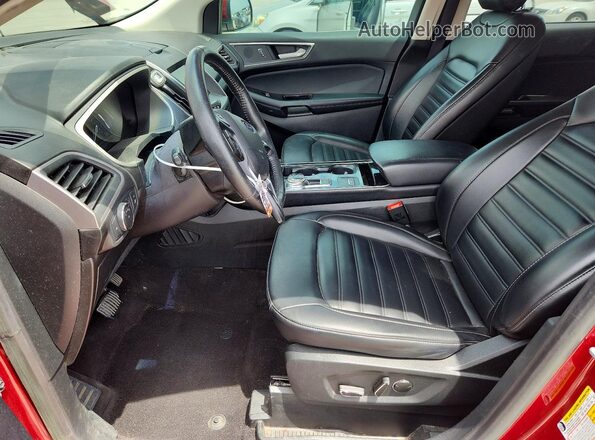 2FMPK3J91KBC19652 2019 FORD EDGE Красный Вид салона спереди