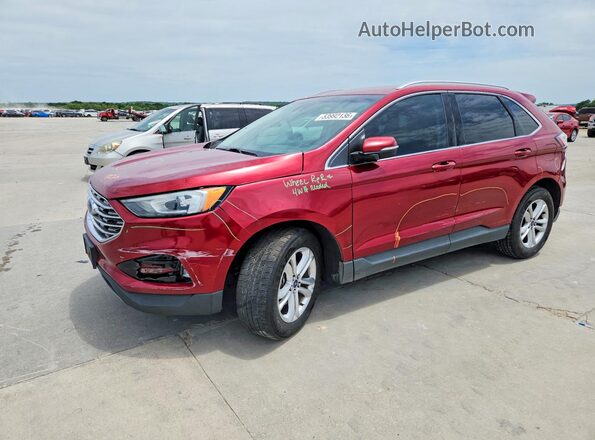 2FMPK3J91KBC19652 2019 FORD EDGE Красный Передняя левая четверть