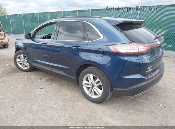 2FMPK3J92HBC01296 2017 FORD EDGE Синий Задняя левая четверть