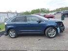 2017 Ford Edge Sel Синий vin: 2FMPK3J92HBC01296