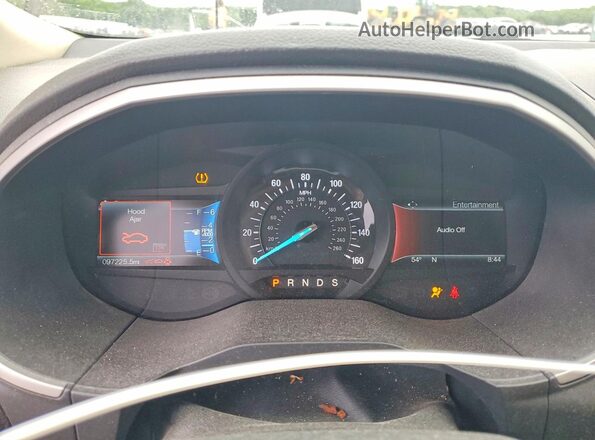 2FMPK3J93HBB02129 2017 FORD EDGE Black Widok zestawu wskaźników