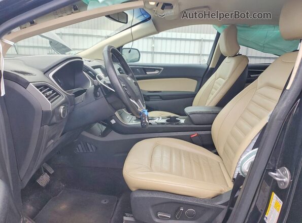 2FMPK3J93HBB02129 2017 FORD EDGE Black Widok wnętrza z przodu