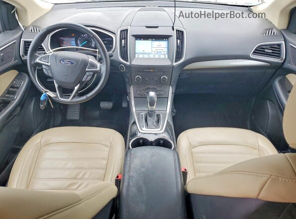 2FMPK3J93HBB02129 2017 FORD EDGE Black Widok deski rozdzielczej