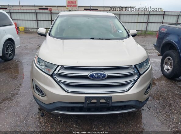 2FMPK3J93HBB31226 2017 FORD EDGE Золотой Вид щитка приборов