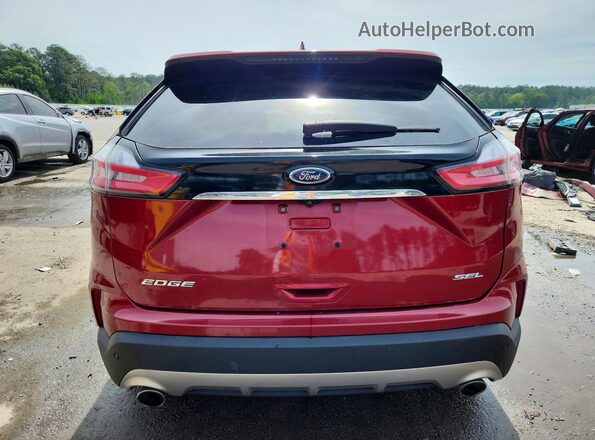 2FMPK3J93KBB92034 2019 FORD EDGE Red Vista trasera