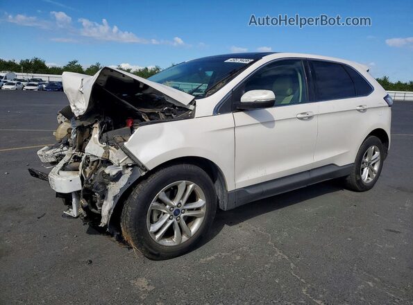 2FMPK3J95GBC53052 2016 FORD EDGE White Przód lewy