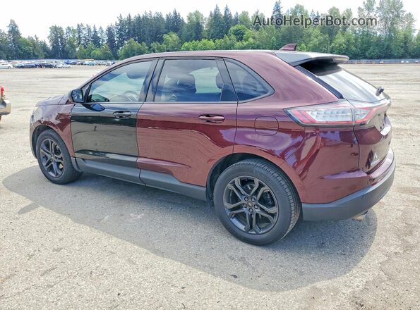 2FMPK3J95JBB52875 2018 FORD EDGE Бордовый Задняя левая четверть
