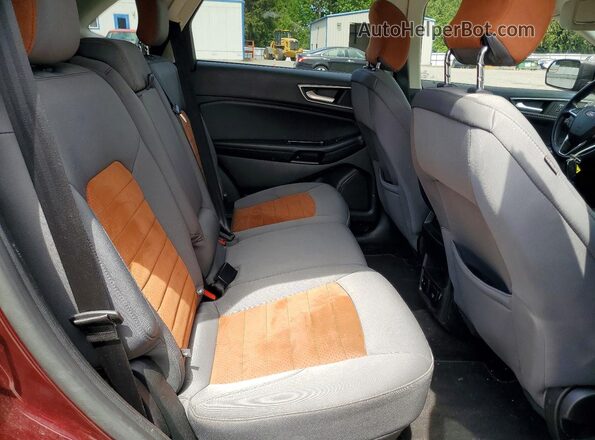 2FMPK3J95JBB52875 2018 FORD EDGE Бордовый Вид задней части салона