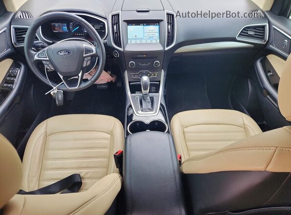 2FMPK3J95JBC26425 2018 FORD EDGE Gold Widok deski rozdzielczej