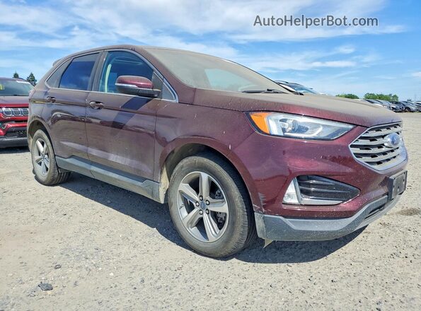 2FMPK3J95KBB42199 2019 FORD EDGE Бордовый Передняя правая четверть