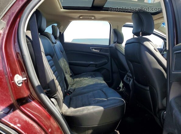 2FMPK3J95KBB42199 2019 FORD EDGE Бордовый Вид задней части салона