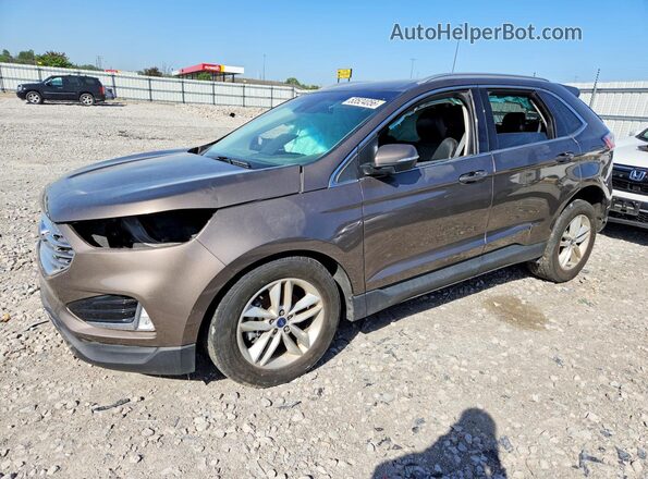 2FMPK3J96KBC70628 2019 FORD EDGE Коричневый Передняя левая четверть
