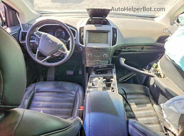 2FMPK3J96KBC70628 2019 FORD EDGE Коричневый Вид панели приборов