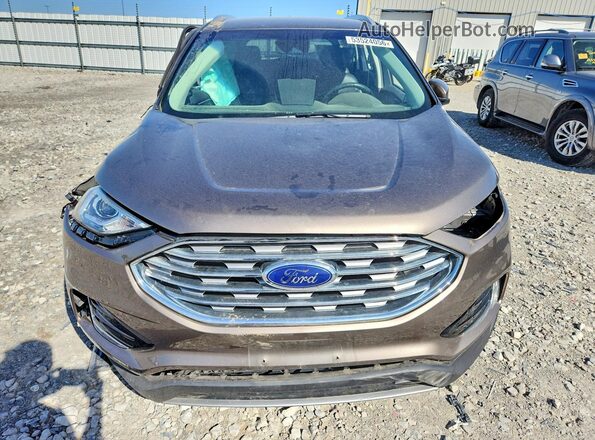 2FMPK3J96KBC70628 2019 FORD EDGE Коричневый Вид спереди