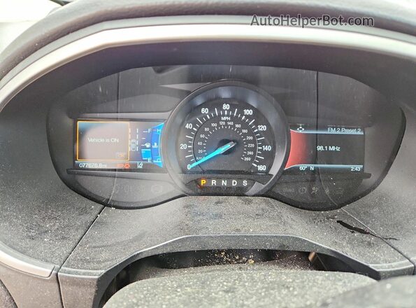 2FMPK3J96LBA29539 2020 FORD EDGE Black Widok zestawu wskaźników