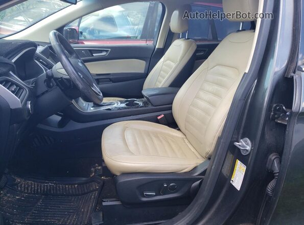 2FMPK3J97GBC25138 2016 FORD EDGE Gray Widok wnętrza z przodu