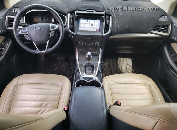 2FMPK3J97GBC25138 2016 FORD EDGE Gray Widok deski rozdzielczej