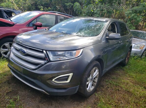 2FMPK3J97GBC25138 2016 FORD EDGE Gray Przód lewy