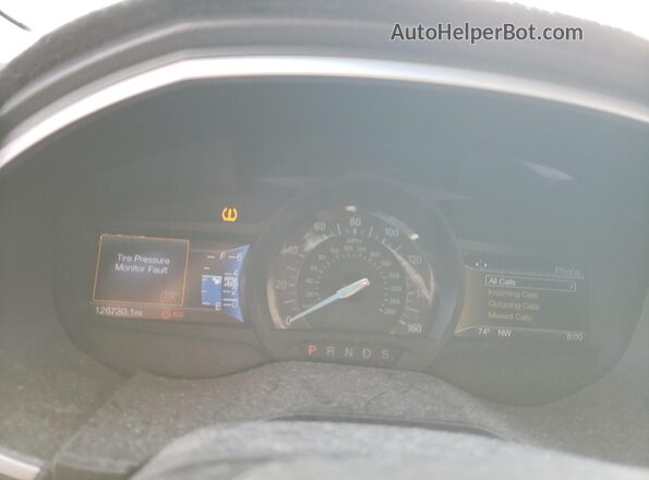 2FMPK3J97GBC25138 2016 FORD EDGE Gray Widok zestawu wskaźników
