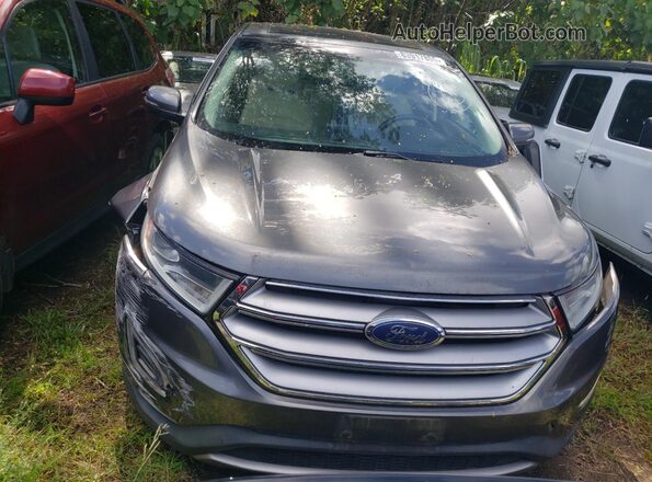 2FMPK3J97GBC25138 2016 FORD EDGE Gray Widok z przodu