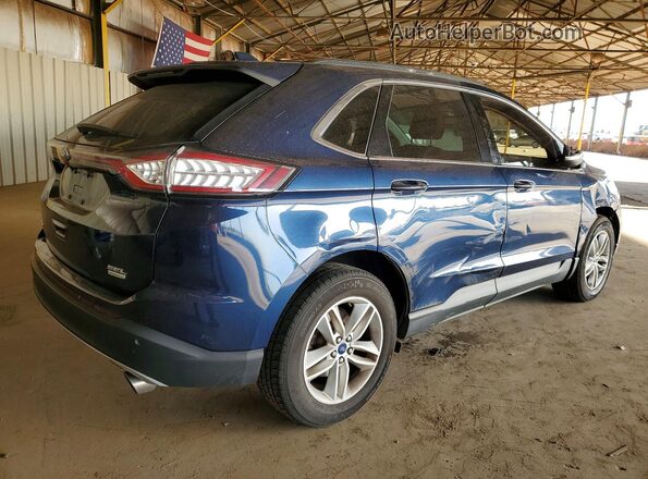 2FMPK3J97HBC43608 2017 FORD EDGE Синий Задняя правая четверть