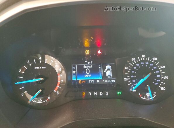 2FMPK3J97HBC43608 2017 FORD EDGE Синий Вид щитка приборов