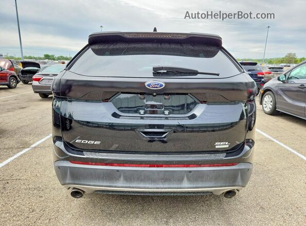 2FMPK3J97JBB68303 2018 FORD EDGE Черный Вид сзади