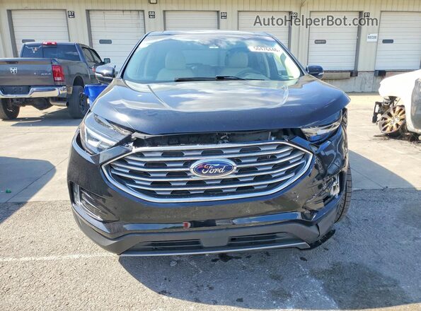 2FMPK3J97KBC33698 2019 FORD EDGE Black Widok z przodu