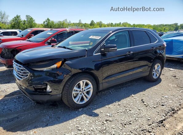 2FMPK3J97KBC33698 2019 FORD EDGE Black Przód lewy