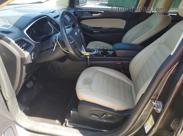 2FMPK3J98JBC44918 2018 FORD EDGE Gray Widok wnętrza z przodu