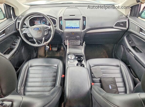 2FMPK3J98KBB08211 2019 FORD EDGE Серебряный Вид панели приборов