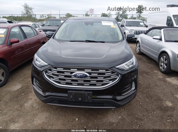 2FMPK3J98KBB24909 2019 FORD EDGE Black Front view