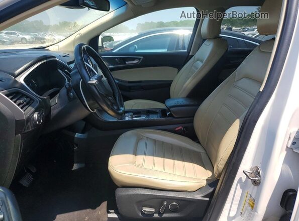 2FMPK3J99KBC08253 2019 FORD EDGE Белый Вид салона спереди