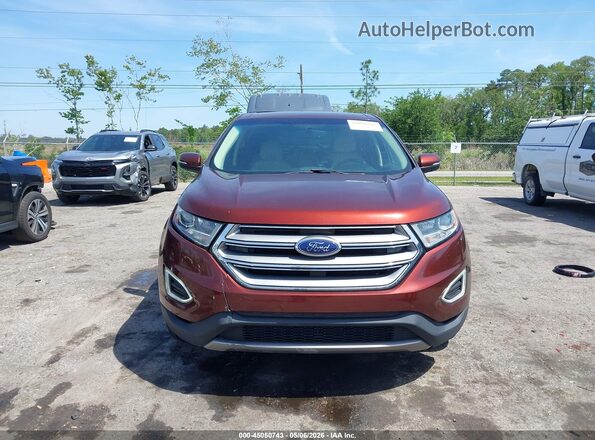 2FMPK3J9XGBC34447 2016 FORD EDGE Красный Вид щитка приборов