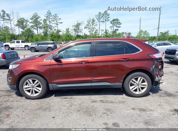 2FMPK3J9XGBC34447 2016 FORD EDGE Красный Панорамный вид салона 360°