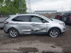 2017 Ford Edge Sel Silver vin: 2FMPK3J9XHBC32070